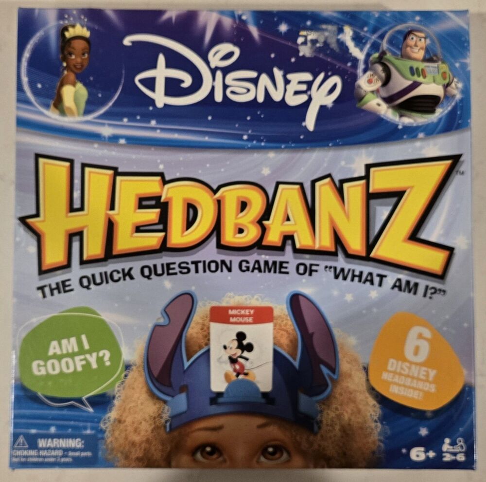 Spin Master Games Disney Hedbanz Family Board Game Disney Headbands Ages 6+ 2019